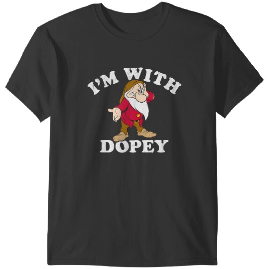 Disneyss Snow White The Seven Dwarfs Grumpy I'm With Dopey T-Shirts