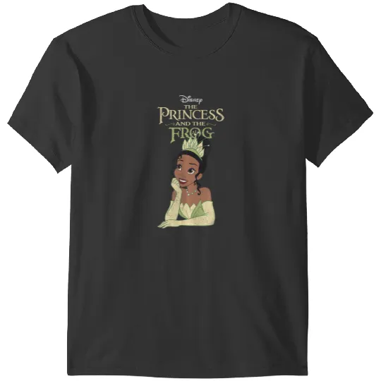 Disneyss The Princess And The Frog Iconic Tiana Chest Poster T-Shirts