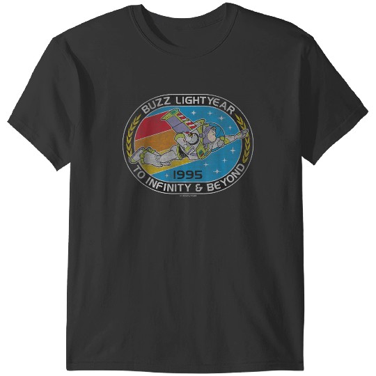 Disneyss Pixars Toy Story Buzz Lightyear To Infinity Badge T-Shirts