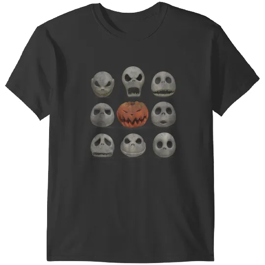 Disneyss Jack Skellington Halloween Facess T-Shirts
