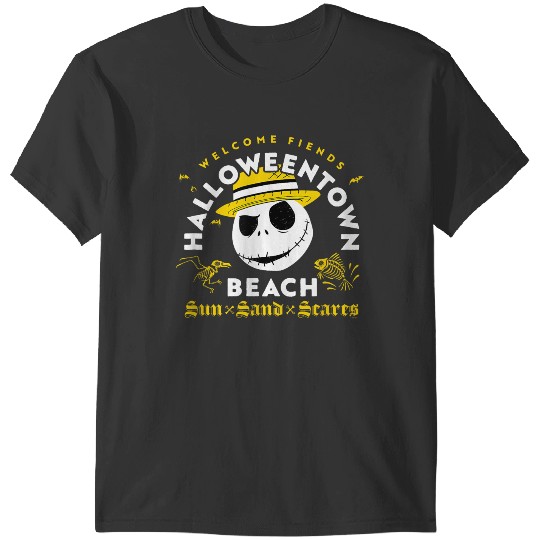 Disneyss The Nightmare Before Christmas Halloween Town Beach T-Shirts