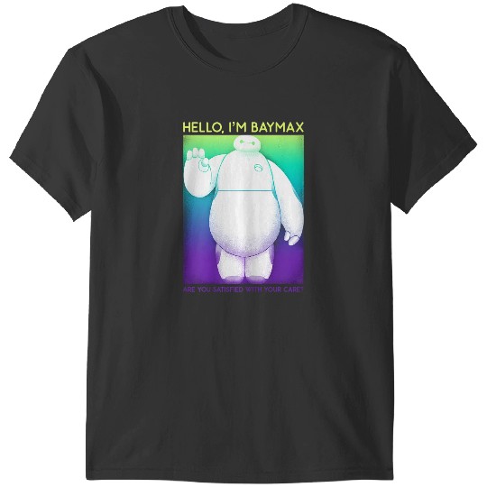 Disneyss Big Hero 6 Baymax Hello Wave Colorful Graphic T-Shirts