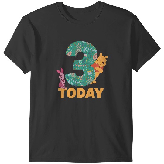 Kids Disneyss Winnie The Pooh Piglet Birthday 3 Years Old Today T-Shirts