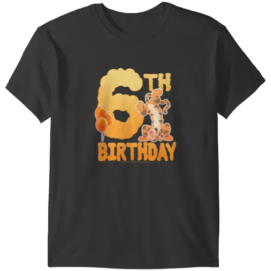 Disneyss Winnie The Pooh Tigger Sixth Birthday T-Shirts