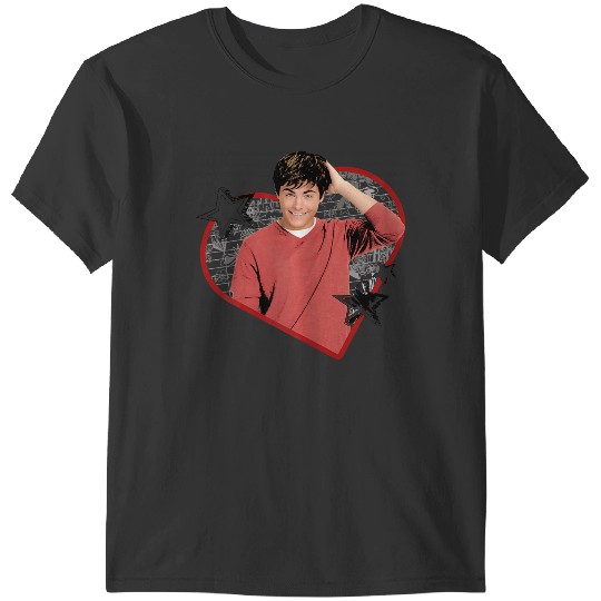 Disneyss High School Musical The Series Troy Heart Portrait T-Shirts