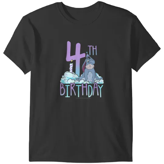 Disneyss Winnie The Pooh Eeyore Fourth Birthday T-Shirts