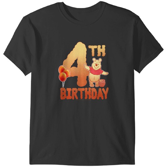 Disneyss Winnie The Pooh Fourth Birthday T-Shirts