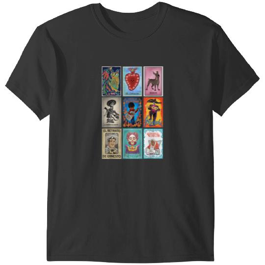 Disney Pixar-Pixar Coco Epic Loteria Cards Big Chest Retro Logo T-Shirts