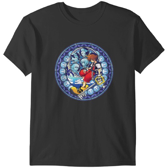 Disneyss Kingdom Hearts Sora Stained Glass T-Shirts