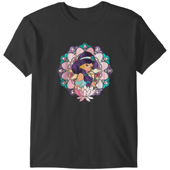 Discover Disneyss Aladdin Jasmine Stained Glass Lotus Graphic T-Shirts