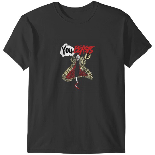 Discover Disney Villains Cruella You Beasts Word Fill Gra T-Shirts
