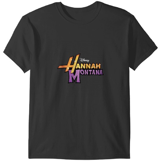 Discover Disney Hannah Montana Classic Iconic Big Chest Text Logo T-Shirts