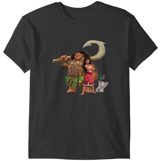 Discover Disneyss Moana 2 Maui Pua Heihei Ready For A New Adventure T-Shirts