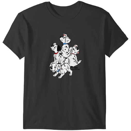 Discover Disney 101 Dalmatians Group Shot Puppies T-Shirts