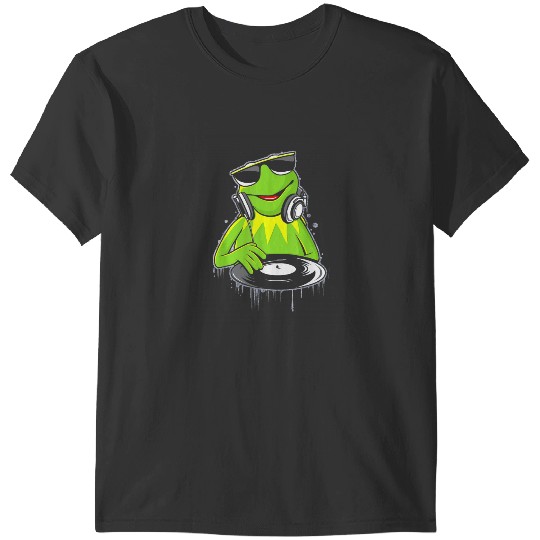 Discover Disney The Muppets Kermit  DJ Distressed Logo T-Shirts