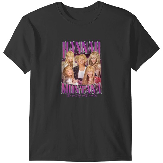 Discover Disney Hannah Montana The Best Popstar Collage Chest Poster T-Shirts