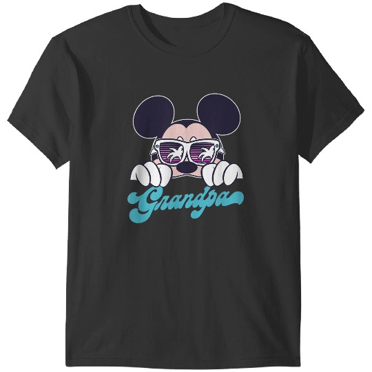 Discover Disney Mickey And Friends Mickey Summer Vibes Grandpa Logo T-Shirts
