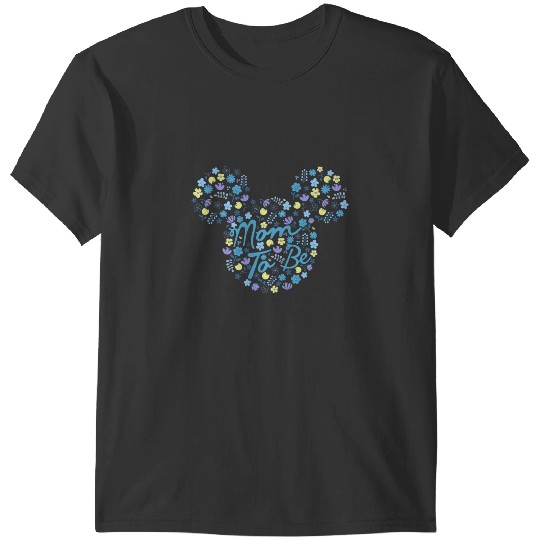 Discover Disney Mickey And Friends Mom To Be Floral Mickey Ears T-Shirts