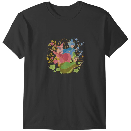 Disney Princess - Sleeping Beauty Flora Fauna Merryweather T-Shirts