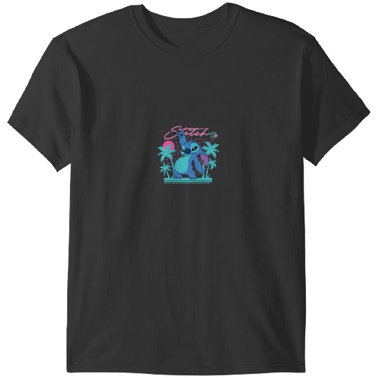 Disneyss Stitch Retro 90s Couples Matching Valentines Stitch T-Shirts