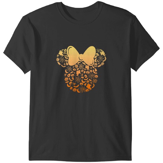 Discover Disney Minnie Mouse Halloween Ghosts Pumpkins Gradient T-Shirts