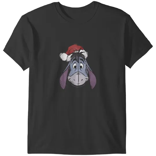 Disney Winnie The Pooh Christmas Eeyore Santa Ha T-Shirts
