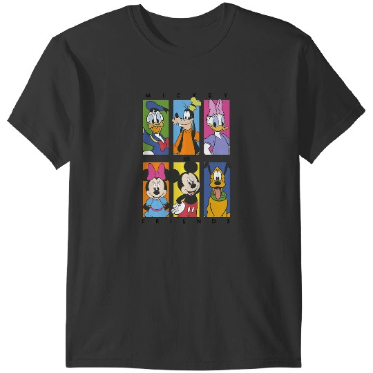 Discover Disney Mickey And Friends Group Shot Panels T-Shirts