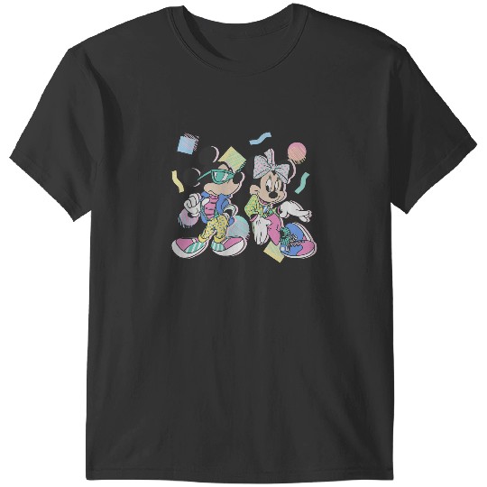 Discover Disney Mickey And Friends Mickey Minnie Retro 80s Style T-Shirts