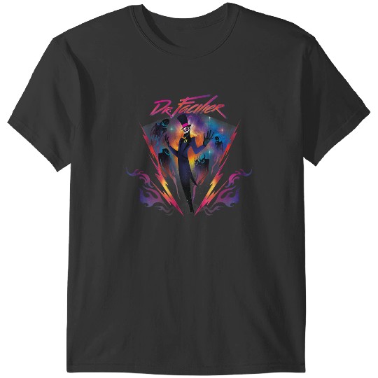 Disneyss Villains Dr Facilier 90s Rock Band Neon T-Shirts