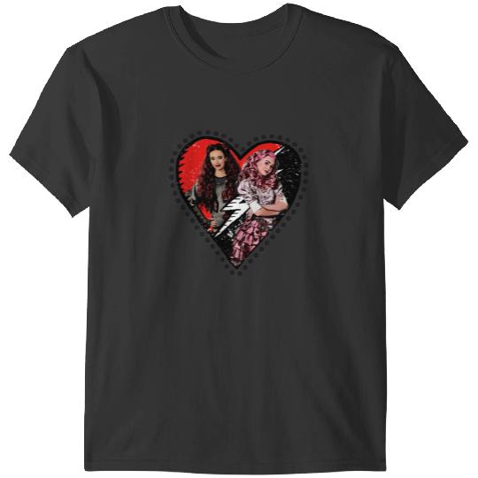 Discover Disney Descendants The Rise Of Red Red & Bridget Heart T-Shirts