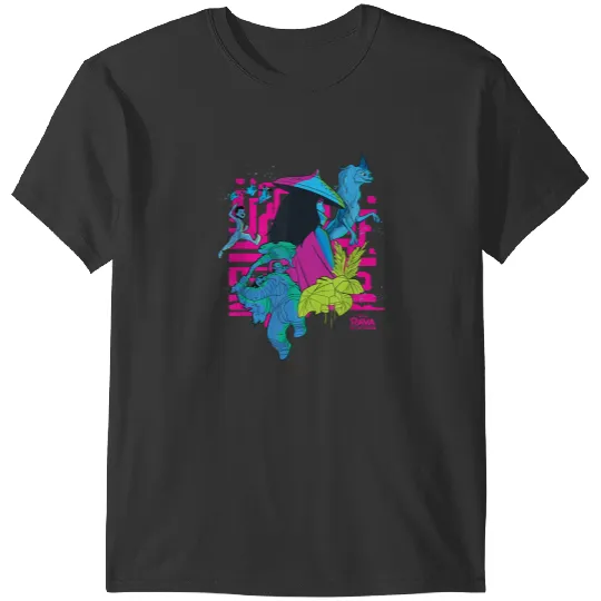 Disneyss Raya And The Last Dragon Character Collage T-Shirts