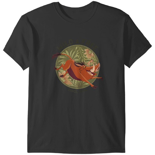 Disneyss The Lion King Timon Pumbaa Wild Free Since 1994 T-Shirts