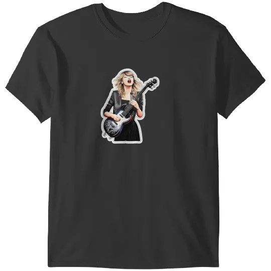 Discover taylor swiftts Eras Tour With Black Guitar 2027 T-Shirts