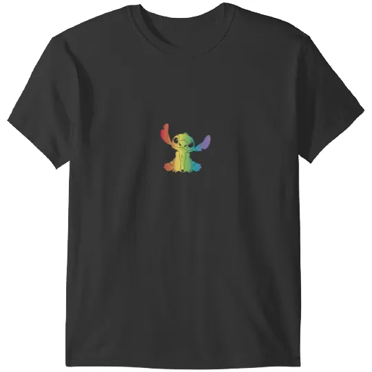 Discover Disneyss Lilo Stitch Rainbow Stitch Fill Pride T-Shirts