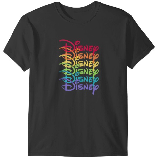 Discover Disneyss Stacked Rainbow Pride Logo T-Shirts