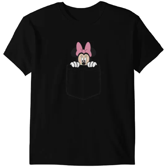 Black Disney Minnie Mouse Classic Fit  - Crew Neck T-Shirts