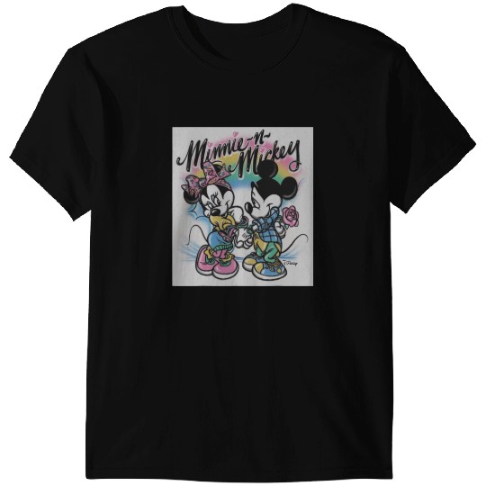 Discover Disney Colorful Mickey and Minnie T-Shirts