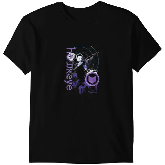 Marvel Hawkeye Disney Plus Target Paint Splatter T-Shirts