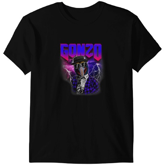 Discover Disney The Muppets Gonzo Neon Lightning  Portrait T-Shirts