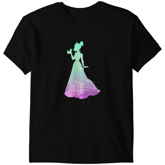 Disney Princess Tiana Silhouette Pretty Tie Dye T-Shirts