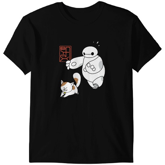 Disney Big Hero 6 Baymax Chasing Mochi Cute Shot T-Shirts