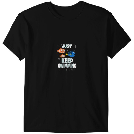 Disneyss Pixars Finding Dory Just Keep Swimming Group shots T-Shirts