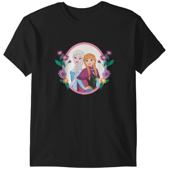 Discover Disney Princess Frozen Elsa And Anna Easter Spring Flowers T-Shirts