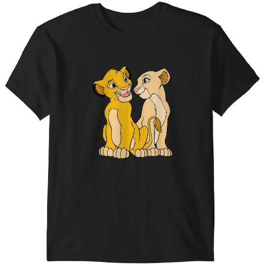 Disney The Lion King Cute Simba Nala Big Chest Portraits T-Shirts
