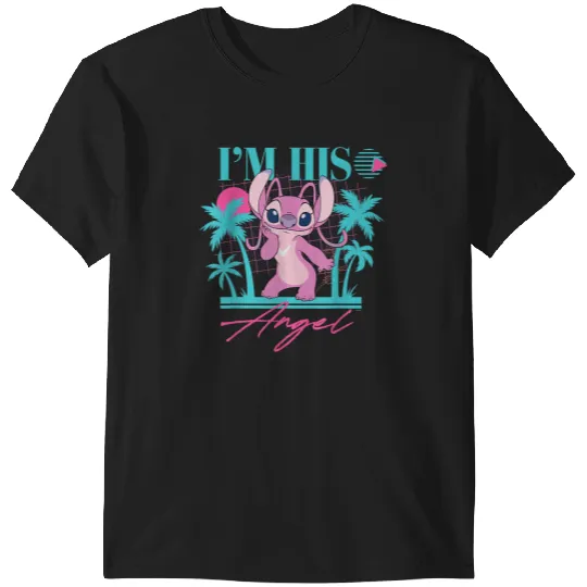 Disney Stitch 90s Couples Matching Im His Angel T-Shirts