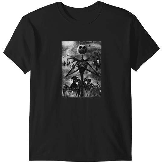 Disney The Nightmare Before Christmas 2024 Jack In Graveyard T-Shirts