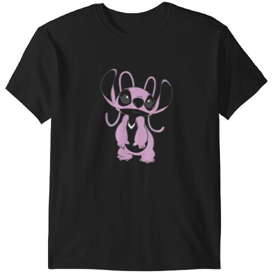 Disney Lilo & Stitch Valentine's Day Angel Portrait Premium T-Shirt T-Shirts