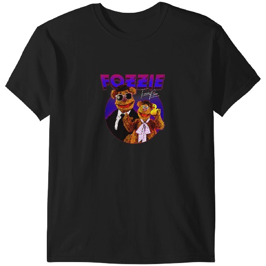 Disney The Muppets Fozzie Bear Gradient Neon Cir T-Shirts