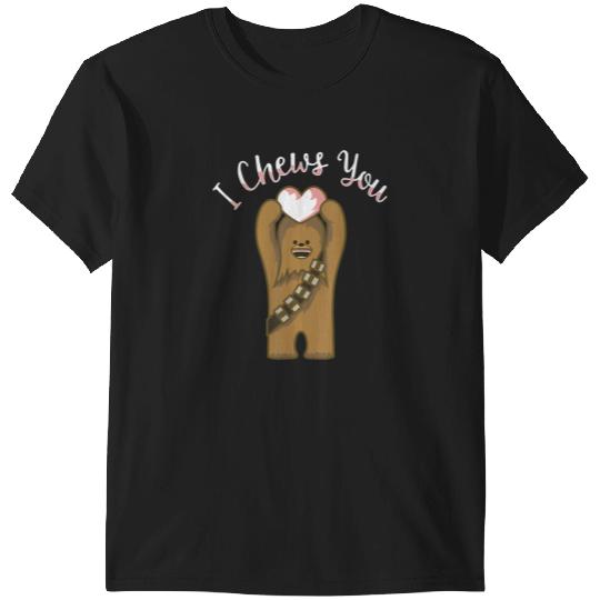 Valentine Day Chewbacca I Chews You Disney+ T-Shirt T-Shirts