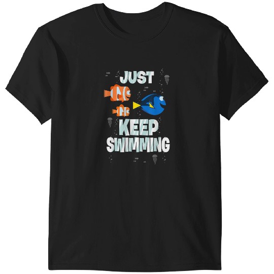Disneyss Pixars Finding Dory Just Keep Swimming Clown Fish Crew T-Shirts